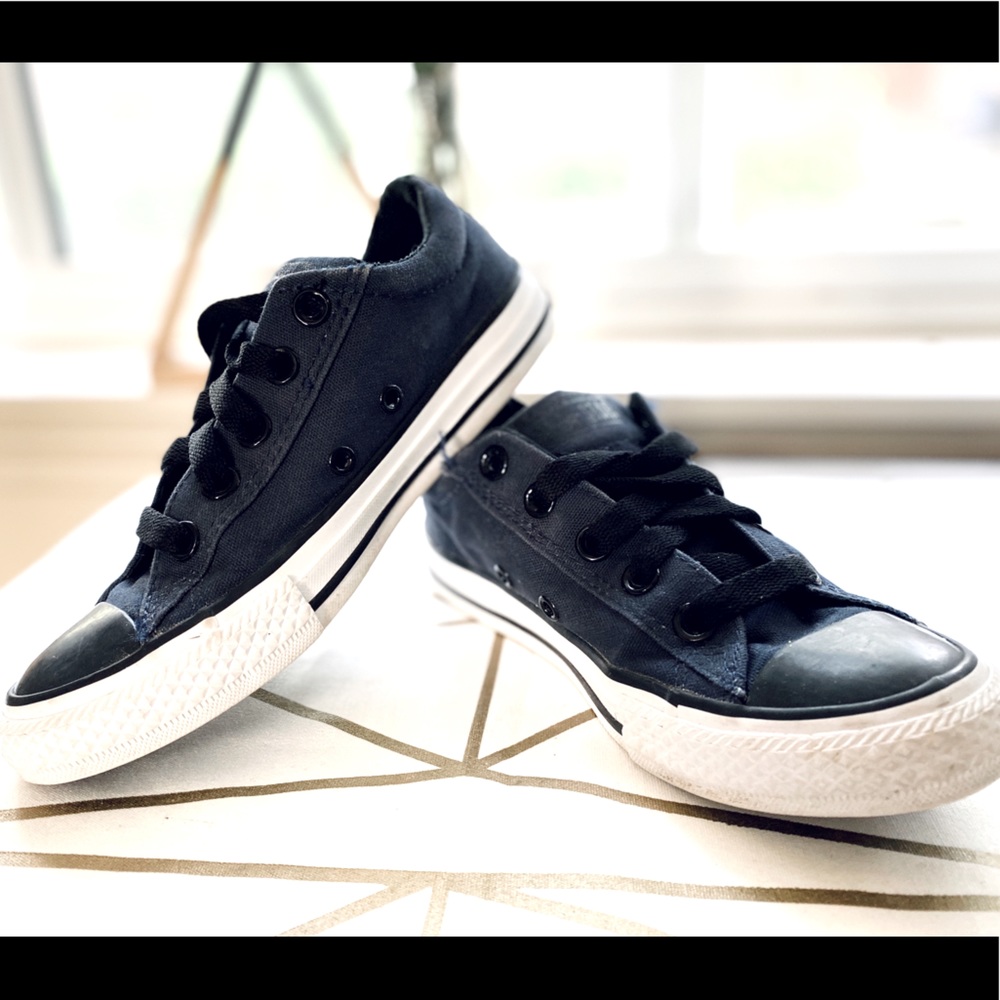 Boys Navy Converse (Size 1)